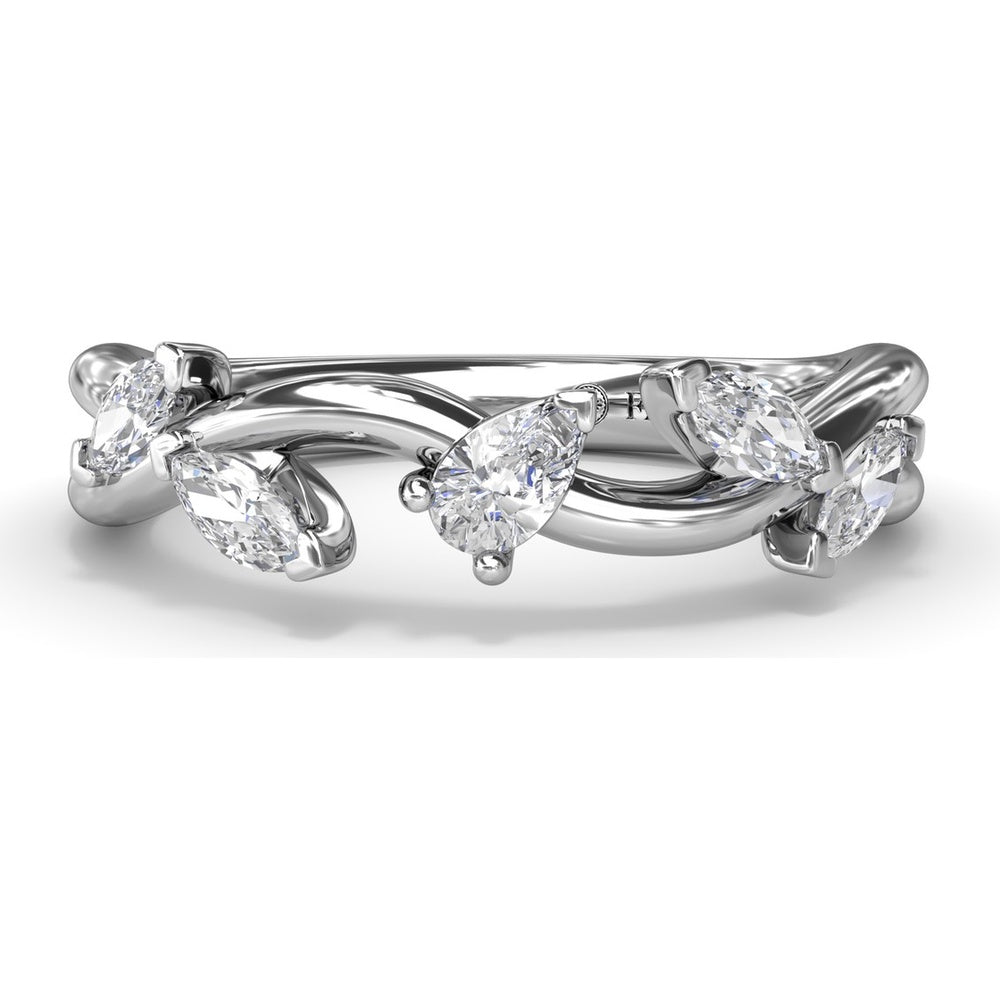 Vine-Inspired Band with Marquise and Pear Diamonds by Fana - 0.50 Carat Total Diamond Weight