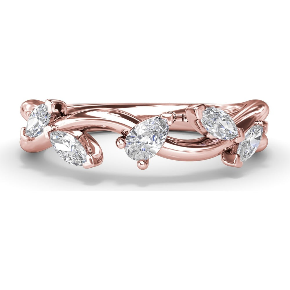 Vine-Inspired Band with Marquise and Pear Diamonds by Fana - 0.50 Carat Total Diamond Weight