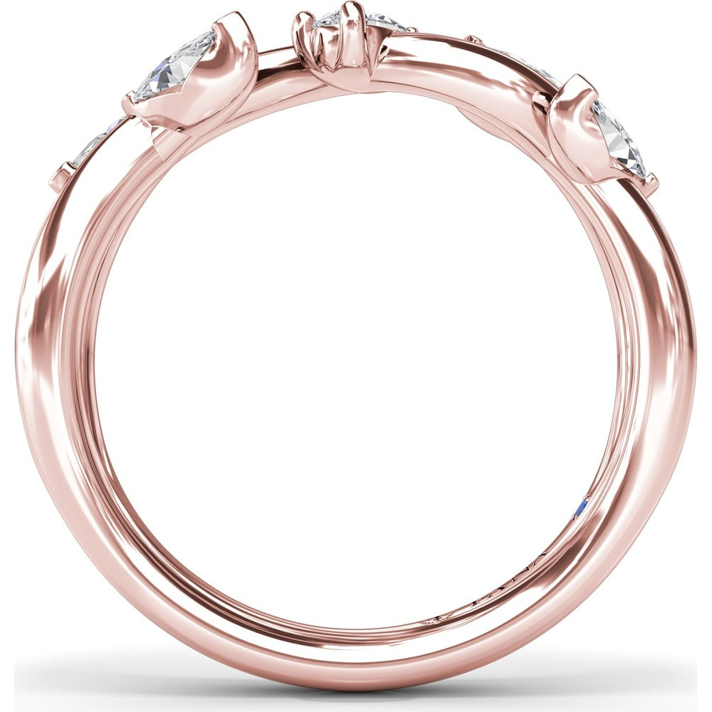 Vine-Inspired Band with Marquise and Pear Diamonds by Fana - 0.50 Carat Total Diamond Weight