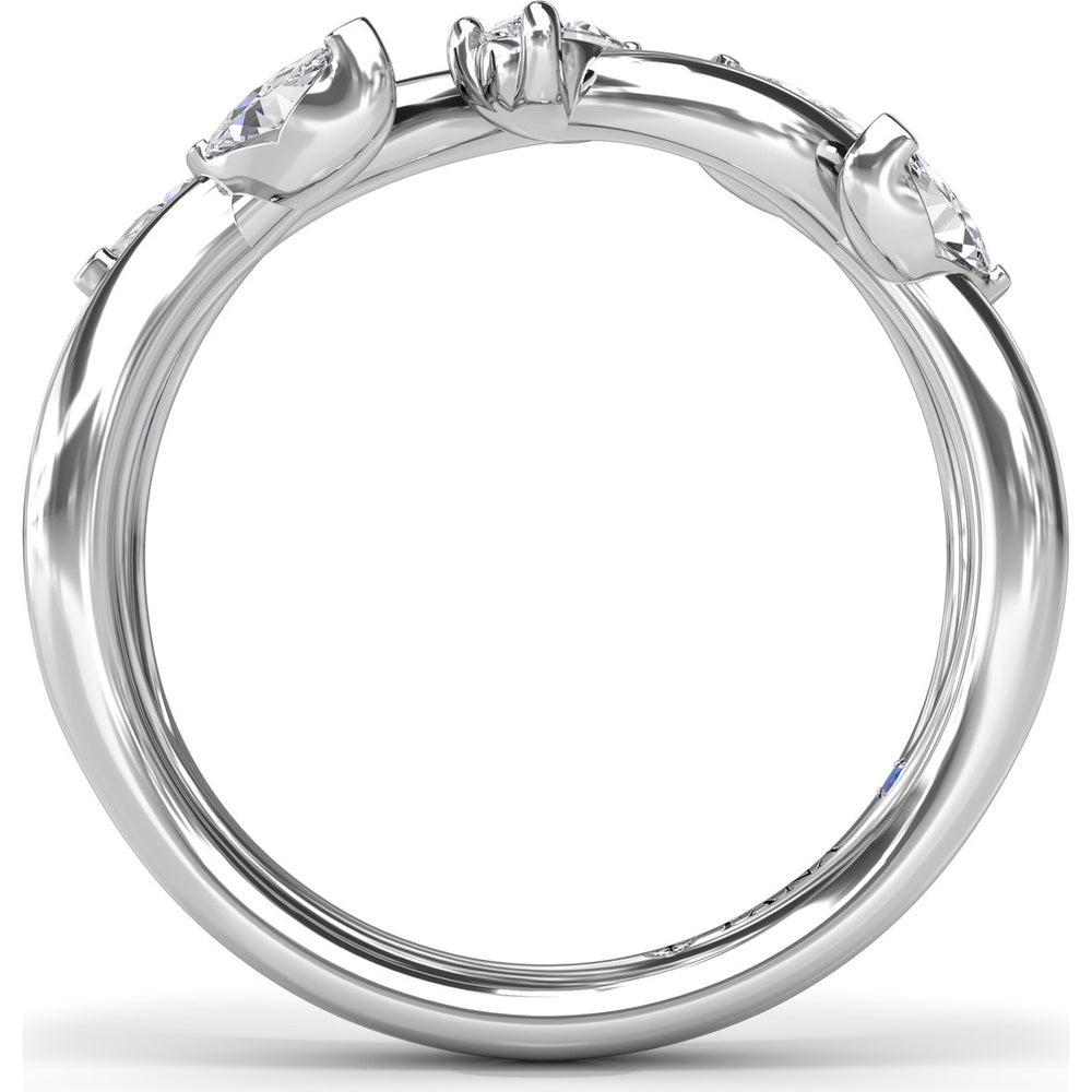 Vine-Inspired Band with Marquise and Pear Diamonds by Fana - 0.50 Carat Total Diamond Weight