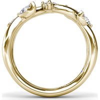 Vine-Inspired Band with Marquise and Pear Diamonds by Fana - 0.50 Carat Total Diamond Weight