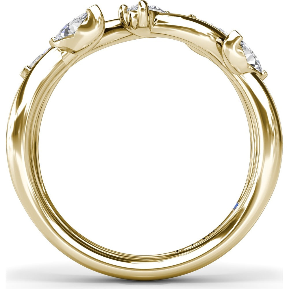 Vine-Inspired Band with Marquise and Pear Diamonds by Fana - 0.50 Carat Total Diamond Weight