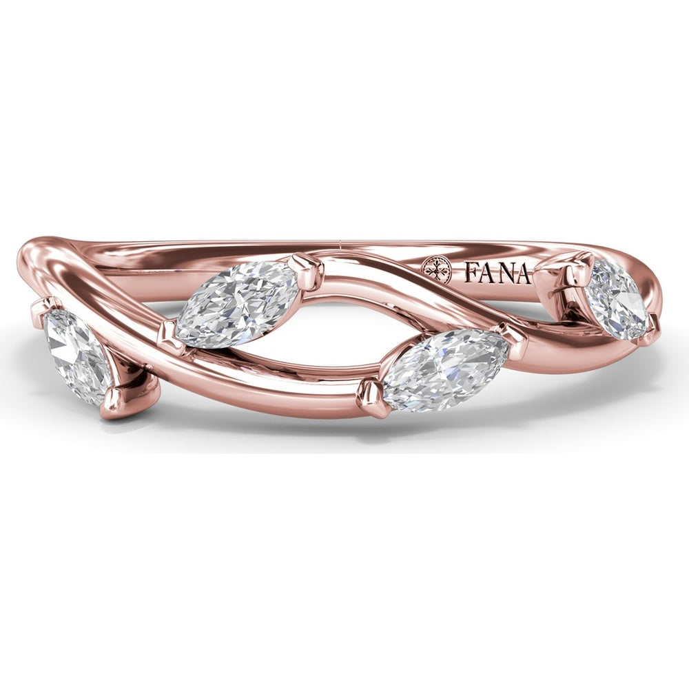 Vine-Inspired Marquise Diamond Band by Fana - 0.38 Carat Total Diamond Weight
