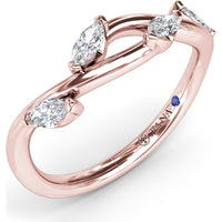 Vine-Inspired Marquise Diamond Band by Fana - 0.38 Carat Total Diamond Weight