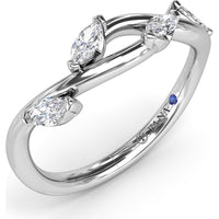 Vine-Inspired Marquise Diamond Band by Fana - 0.38 Carat Total Diamond Weight