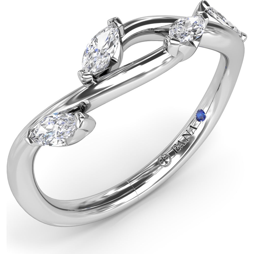 Vine-Inspired Marquise Diamond Band by Fana - 0.38 Carat Total Diamond Weight