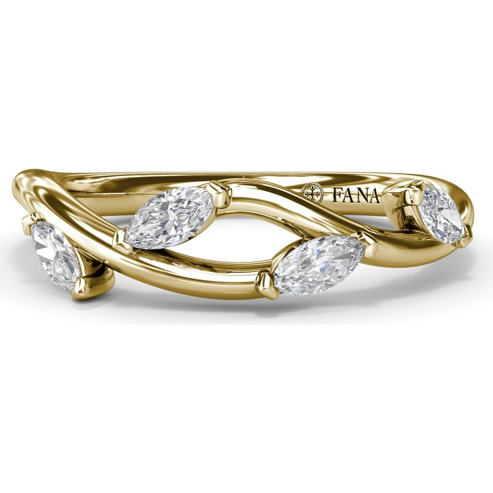 Vine-Inspired Marquise Diamond Band by Fana - 0.38 Carat Total Diamond Weight