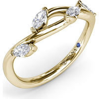 Vine-Inspired Marquise Diamond Band by Fana - 0.38 Carat Total Diamond Weight