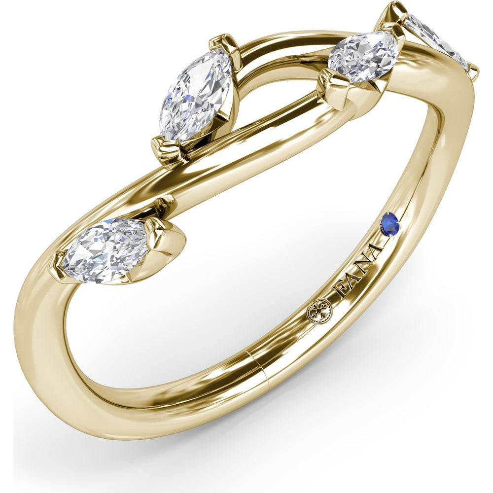 Vine-Inspired Marquise Diamond Band by Fana - 0.38 Carat Total Diamond Weight