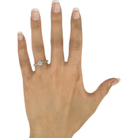 Vintage Inspired Engagement Ring Setting with Marquise Diamond Accents and Milgrain Edges by Fana - 0.20 Carat Total Diamond Weight