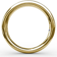 Vintage-Inspired Pavé Diamond Band with Milgrain Details by Fana - 0.20 Carat Total Diamond Weight