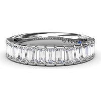 Wedding Band with North-South Baguette Diamonds by Fana - 1.02 Carat Total Diamond Weight