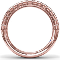 Wedding Band with North-South Baguette Diamonds by Fana - 1.02 Carat Total Diamond Weight