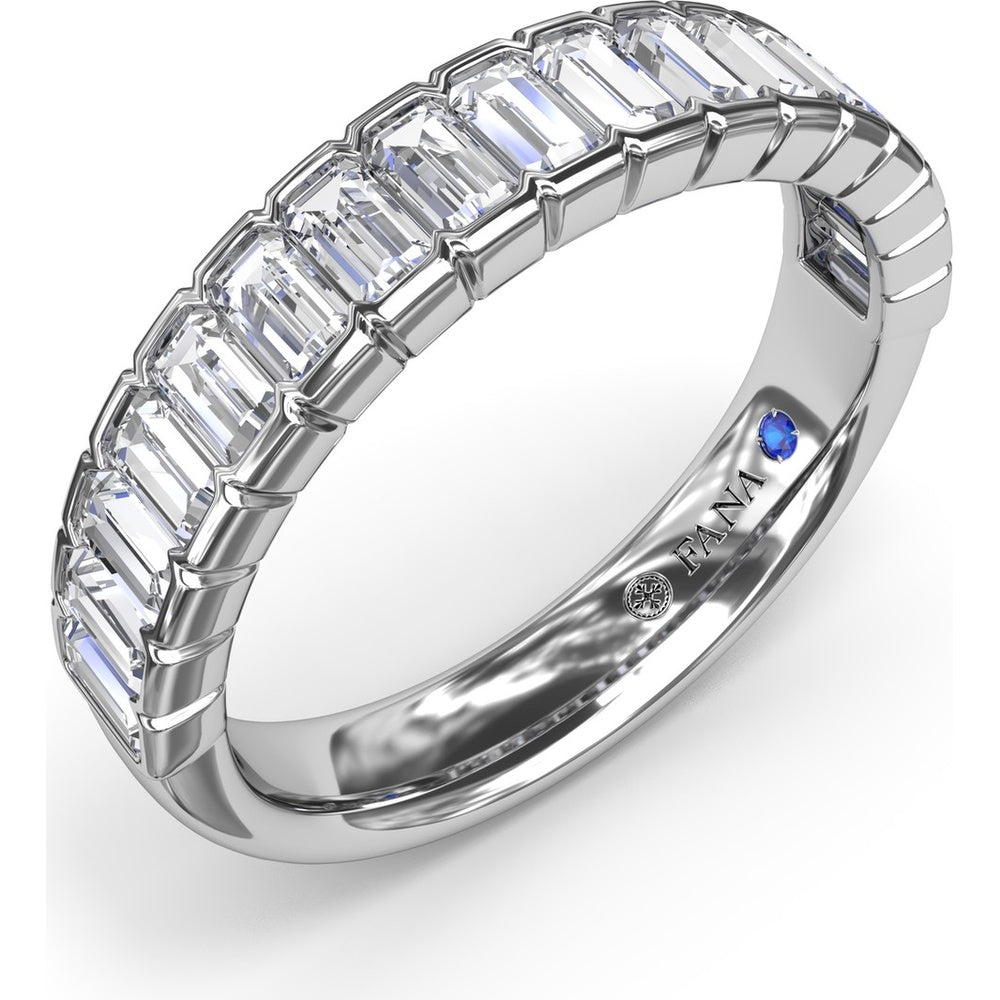 Wedding Band with North-South Baguette Diamonds by Fana - 1.02 Carat Total Diamond Weight