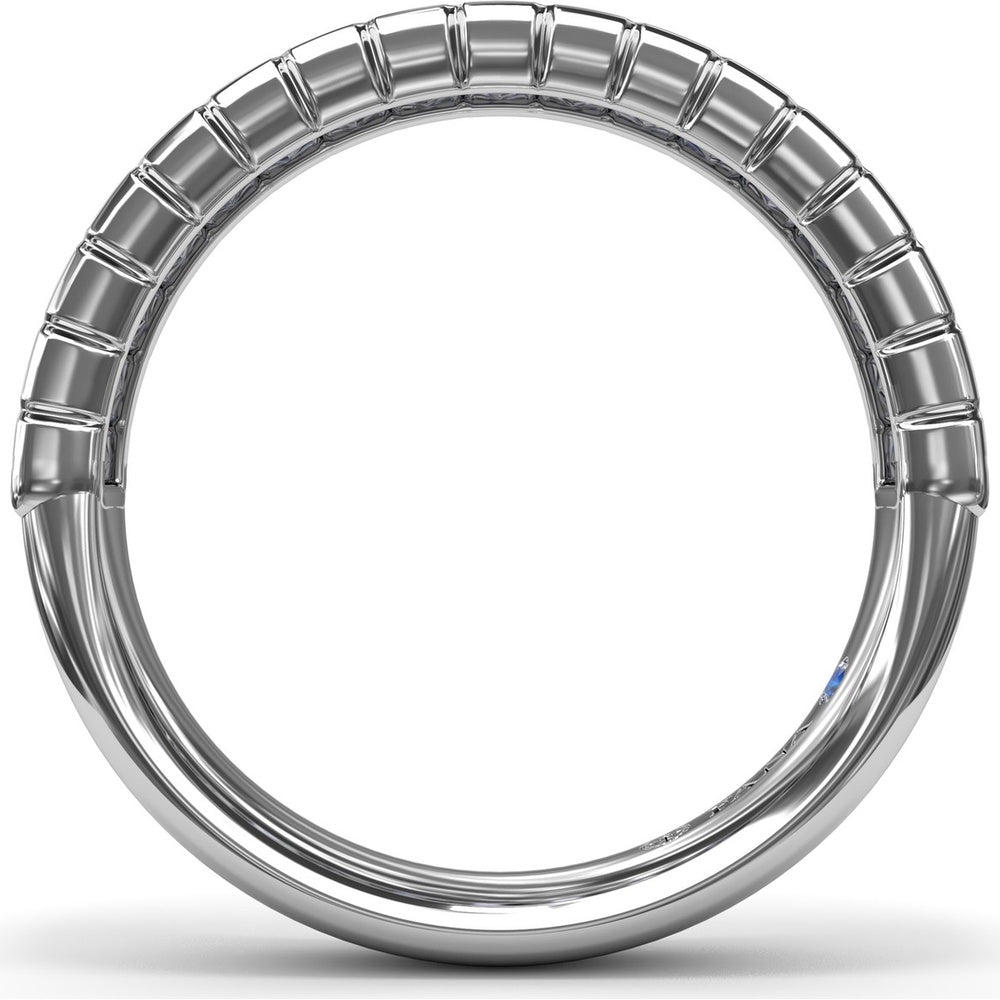 Wedding Band with North-South Baguette Diamonds by Fana - 1.02 Carat Total Diamond Weight