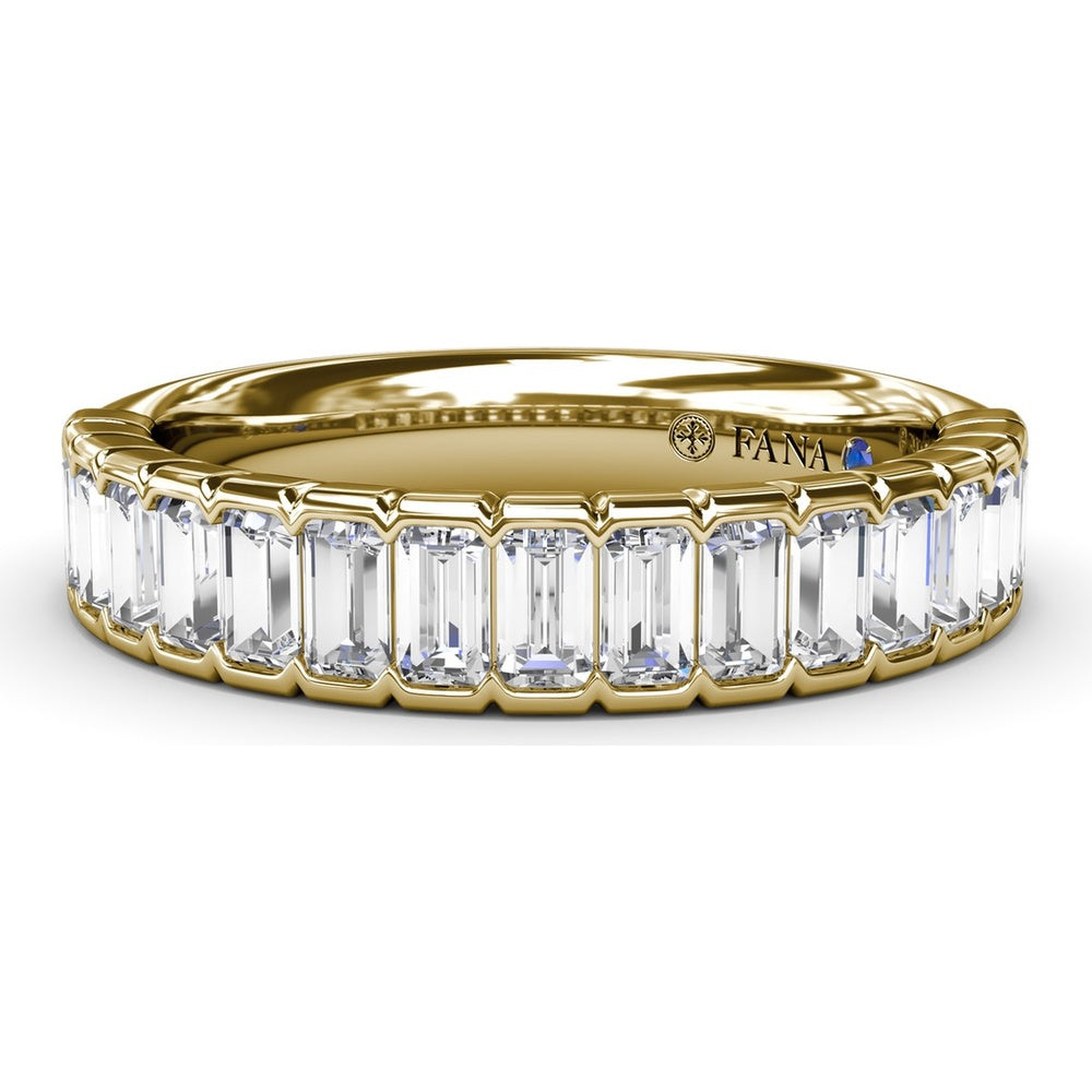 Wedding Band with North-South Baguette Diamonds by Fana - 1.02 Carat Total Diamond Weight
