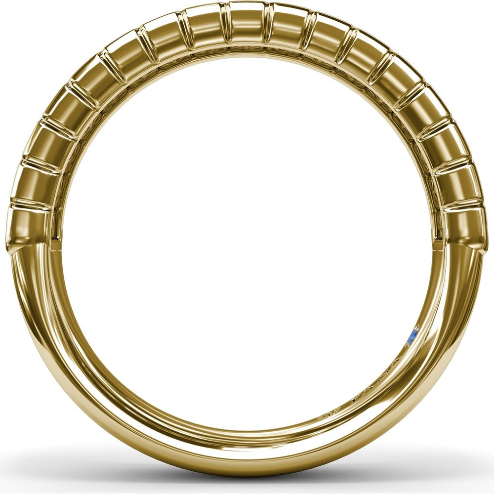 Wedding Band with North-South Baguette Diamonds by Fana - 1.02 Carat Total Diamond Weight