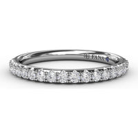 Wedding Band with Pavé-Set Round Diamonds by Fana - 0.43 Carat Total Diamond Weight