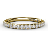 Wedding Band with Pavé-Set Round Diamonds by Fana - 0.43 Carat Total Diamond Weight