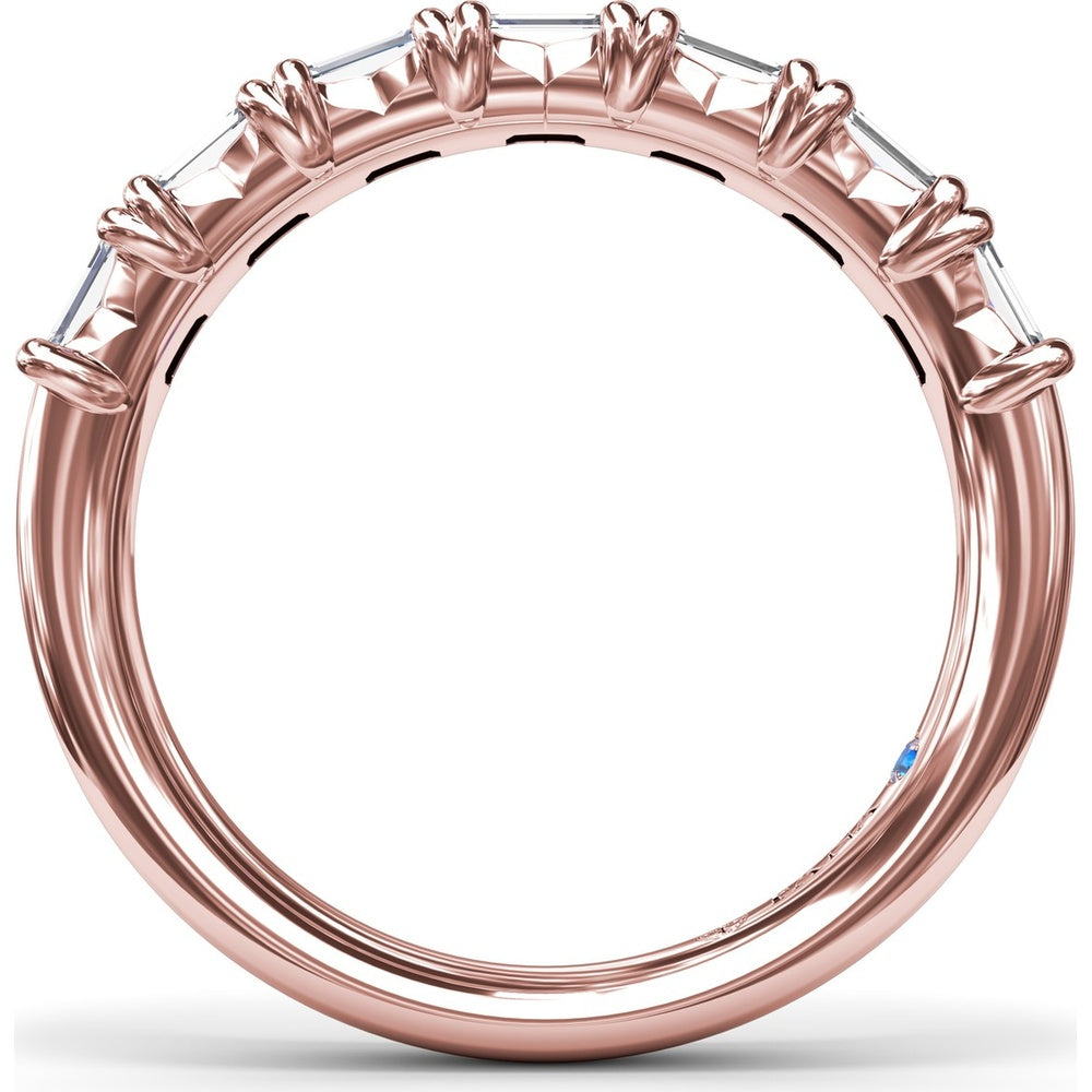 Wedding Band with Shared-Prong Emerald Cut Diamonds by Fana - 1.54 Carat Total Diamond Weight