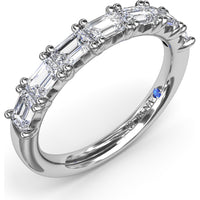 Wedding Band with Shared-Prong Emerald Cut Diamonds by Fana - 1.54 Carat Total Diamond Weight