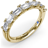 Wedding Band with Shared-Prong Emerald Cut Diamonds by Fana - 1.54 Carat Total Diamond Weight