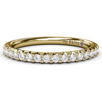 Wedding Band with Shared-Prong Round Diamonds by Fana - 0.27 Carat Total Diamond Weight
