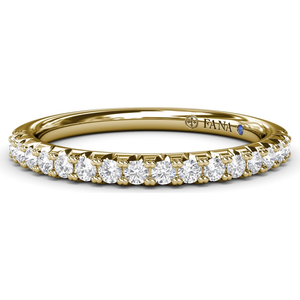 Wedding Band with Shared-Prong Round Diamonds by Fana - 0.27 Carat Total Diamond Weight