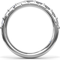 Wedding Band with Shared-Prong Set Baguette Diamonds by Fana - 0.45 Carat Total Diamond Weight