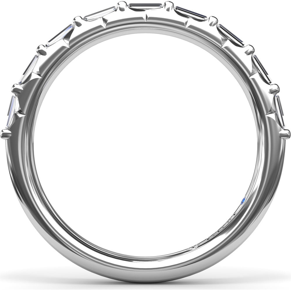 Wedding Band with Shared-Prong Set Baguette Diamonds by Fana - 0.45 Carat Total Diamond Weight