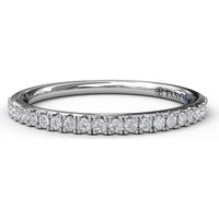 Wedding Band with Shared-Prong Set Round Diamonds by Fana - 0.20 Carat Total Diamond Weight