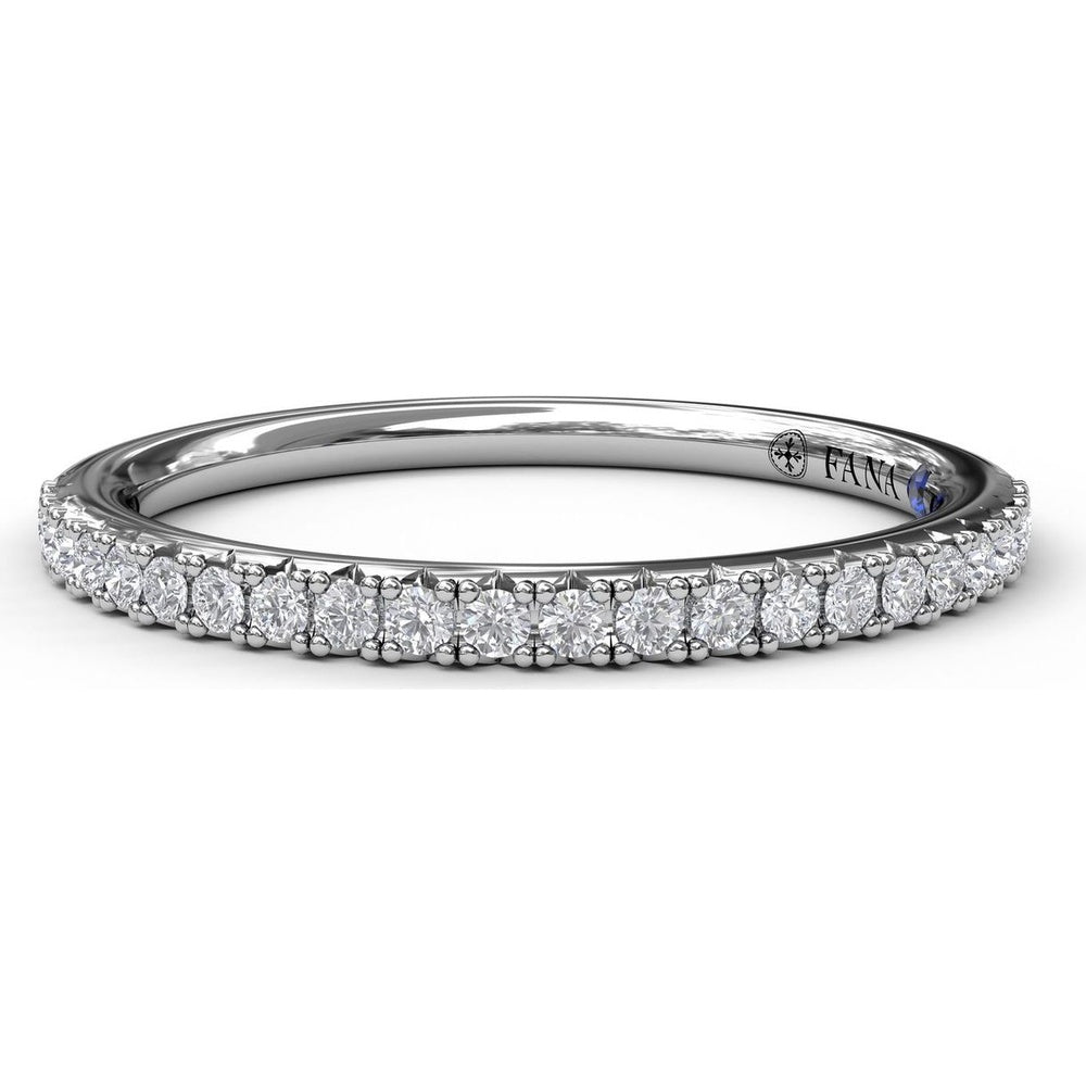 Wedding Band with Shared-Prong Set Round Diamonds by Fana - 0.20 Carat Total Diamond Weight