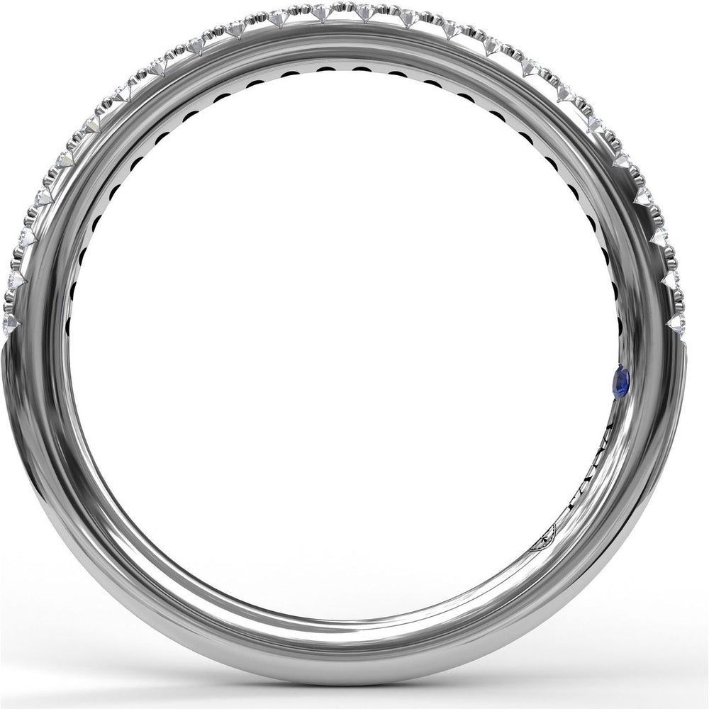 Wedding Band with Shared-Prong Set Round Diamonds by Fana - 0.20 Carat Total Diamond Weight