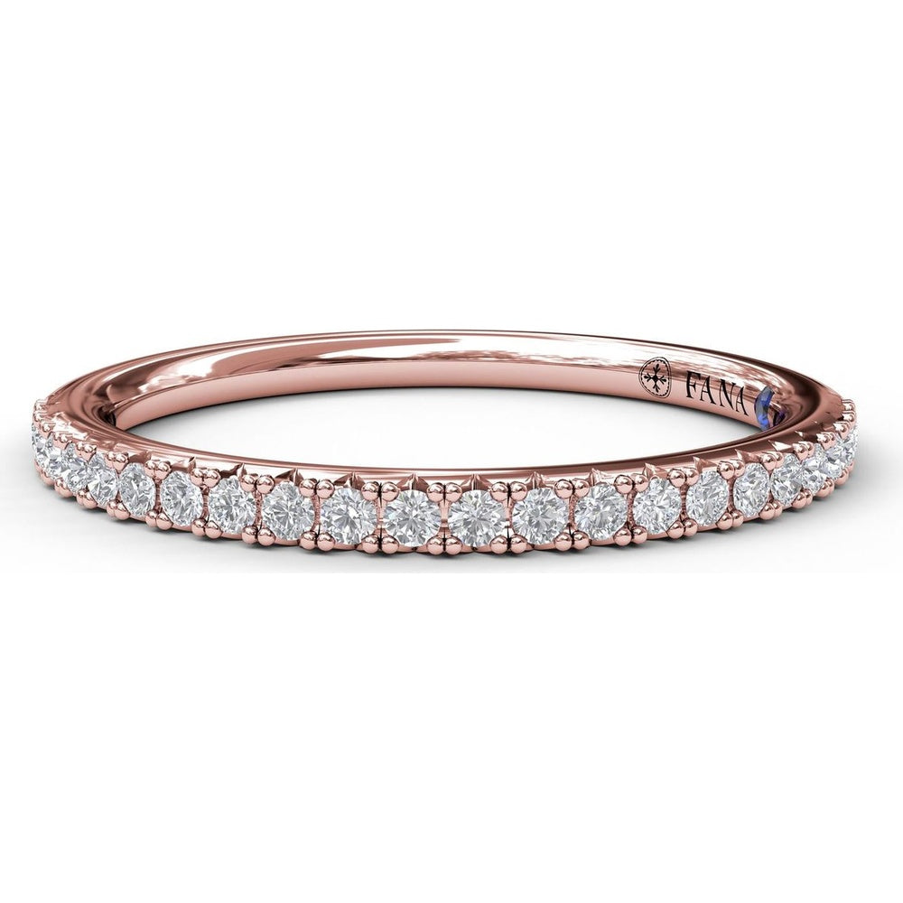 Wedding Band with Shared-Prong Set Round Diamonds by Fana - 0.20 Carat Total Diamond Weight