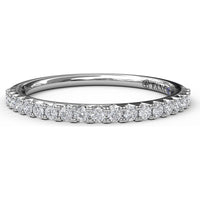 Wedding Band with Shared-Prong Set Round Diamonds by Fana - 0.26 Carat Total Diamond Weight