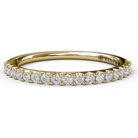 Wedding Band with Shared-Prong Set Round Diamonds by Fana - 0.26 Carat Total Diamond Weight