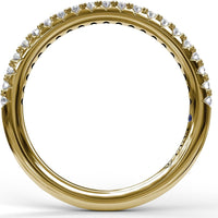 Wedding Band with Shared-Prong Set Round Diamonds by Fana - 0.26 Carat Total Diamond Weight