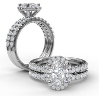 Wedding Band with Shared-Prong Set Round Diamonds by Fana - 0.40 Carat Total Diamond Weight
