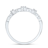 White Gold Diamond Heart Ring - 1/5 Carat Total Diamond Weight
