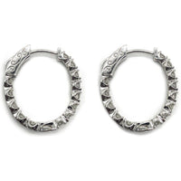 Diamond Hoop Earrings 14kw
