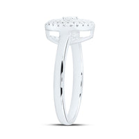 White Gold Round Diamond Ring - 1/3 Carat Total Diamond Weight