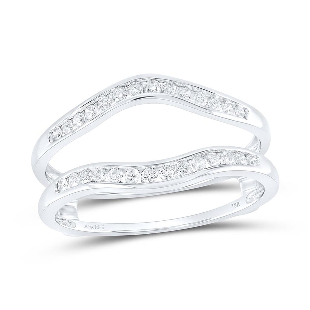White Gold Round Diamond Ring - 1/4 Carat Total Diamond Weight