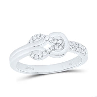 White Gold Round Diamond Ring - 1/5 Carat Total Diamond Weight