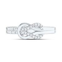 White Gold Round Diamond Ring - 1/5 Carat Total Diamond Weight