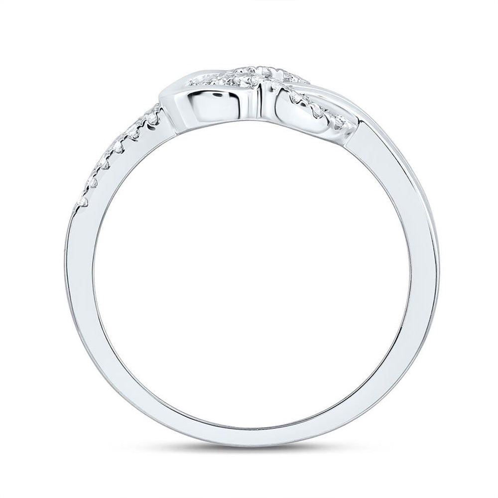 White Gold Round Diamond Ring - 1/5 Carat Total Diamond Weight