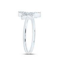 White Gold Round Diamond Ring - 1/6 Carat Total Diamond Weight