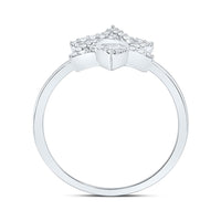 White Gold Round Diamond Ring - 1/6 Carat Total Diamond Weight