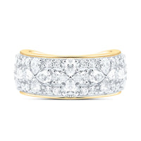 White Gold Round Diamond Ring - 2 Carat Total Diamond Weight