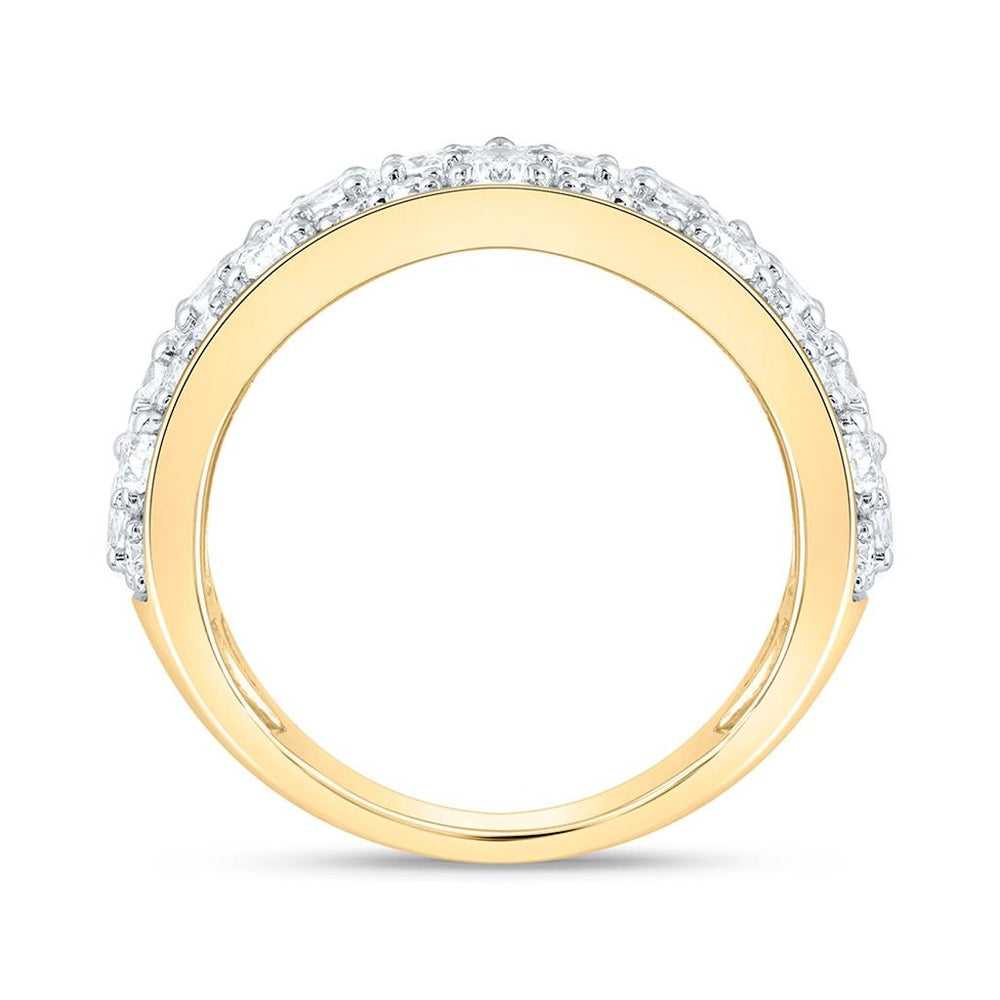 White Gold Round Diamond Ring - 2 Carat Total Diamond Weight