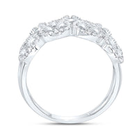 White Gold Round Diamond Ring - 3/8 Carat Total Diamond Weight